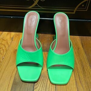 Neon Green Amina Muaddi